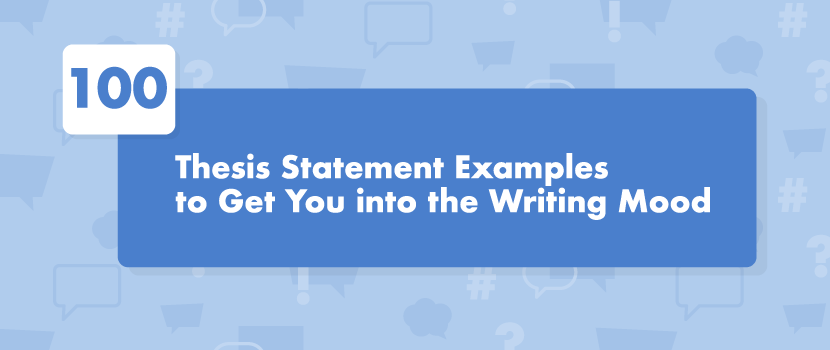 Thesis Statement Examples